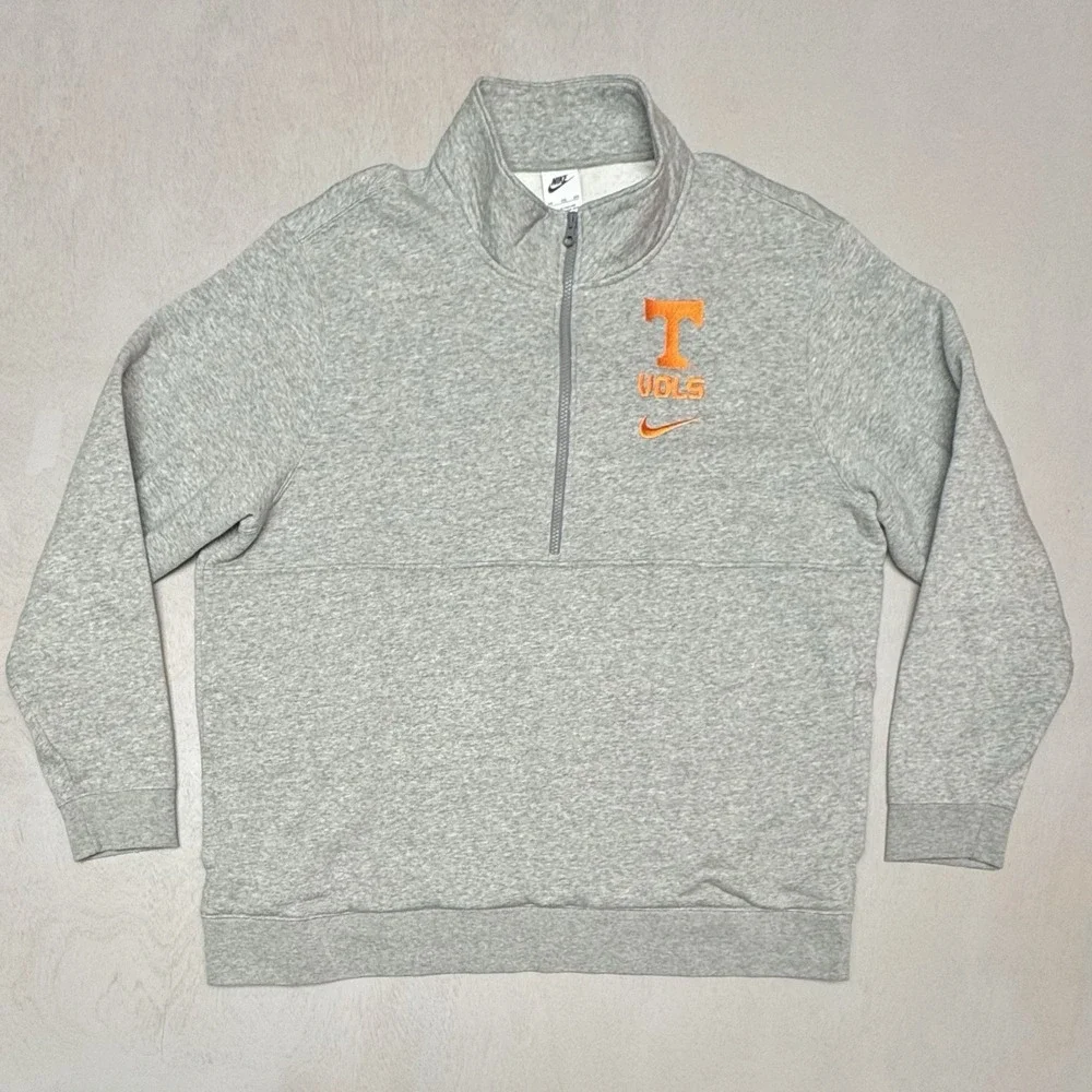 Tennessee Volunteers Nike 1/4 Zip Pullover Men's 2XL Gray